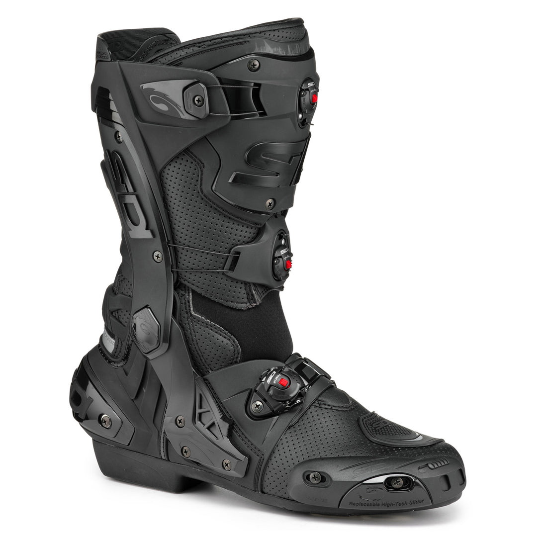 Sidi Rex Air Boots Black - Front Side View