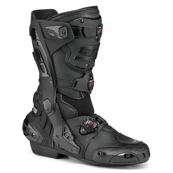 Sidi Rex Air Boots Black - Front Side View