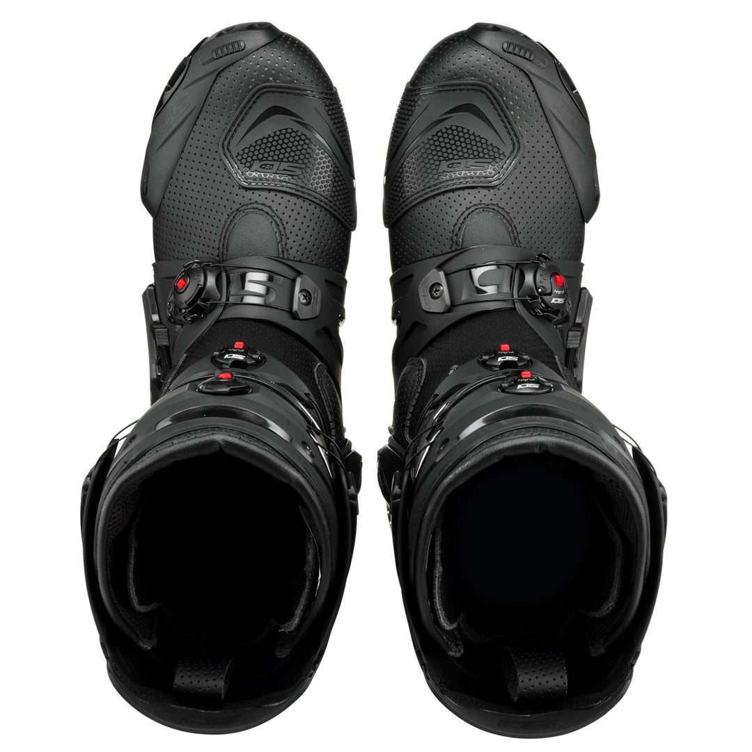 Sidi Rex Air Boots Black - Top Down View of Pair