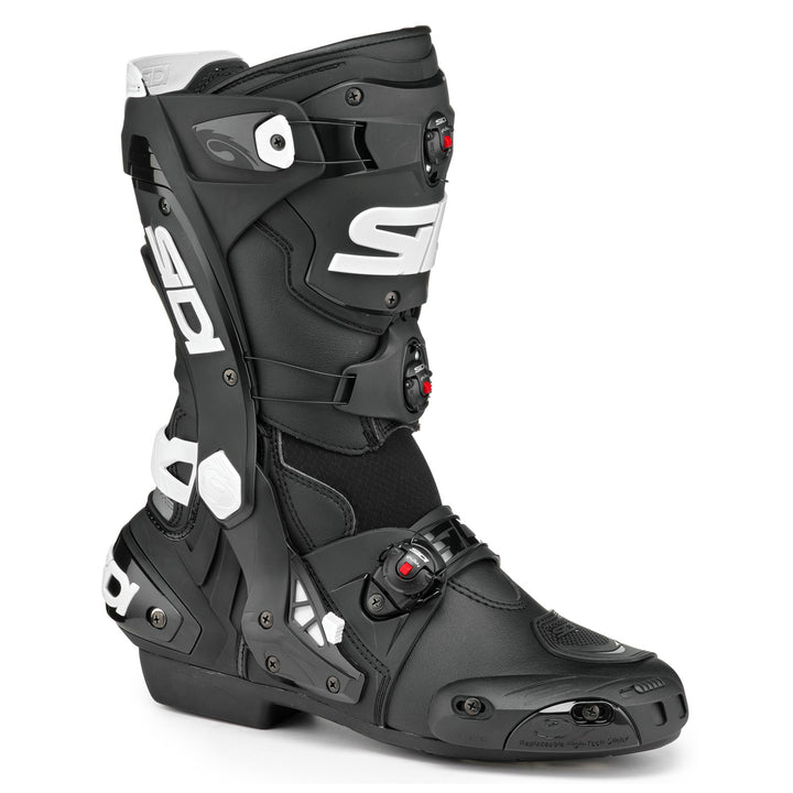Sidi Rex Boots Black/White - Front Side View