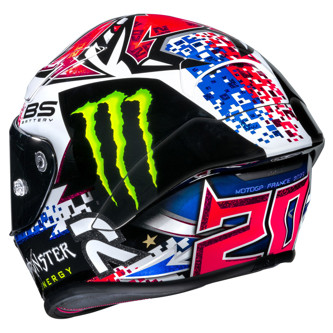 HJC RPHA 1N Quartararo Le Mans Helmet - Rear Left Side View