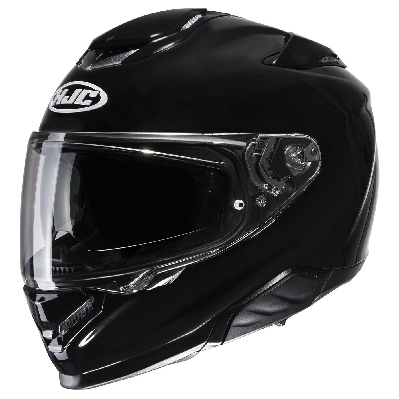 HJC RPHA 71 Solid Helmet Black - Front Side View