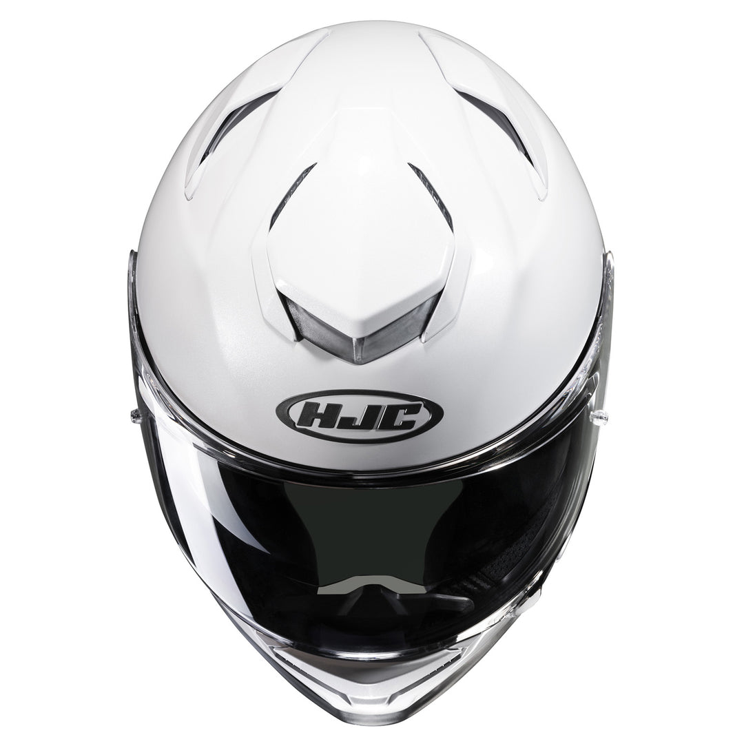 HJC RPHA 71 Solid Helmet White - Top Front View