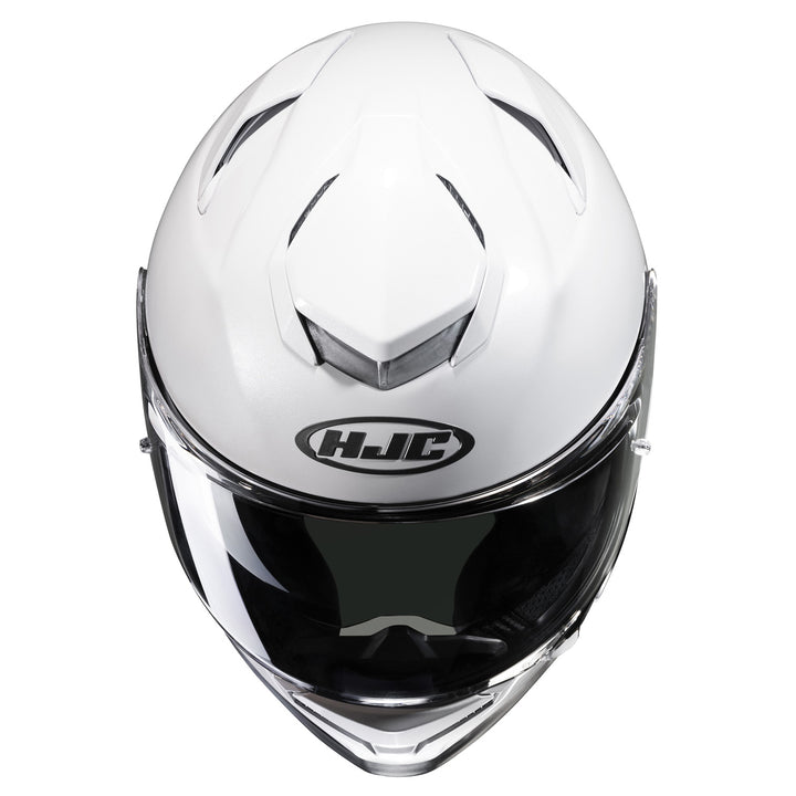 HJC RPHA 71 Solid Helmet White - Top Front View