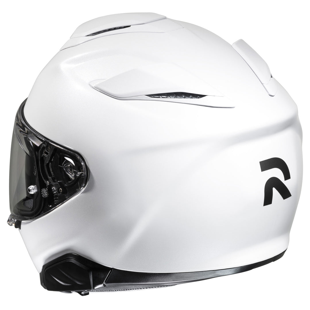HJC RPHA 71 Solid Helmet White - Rear Left Side View