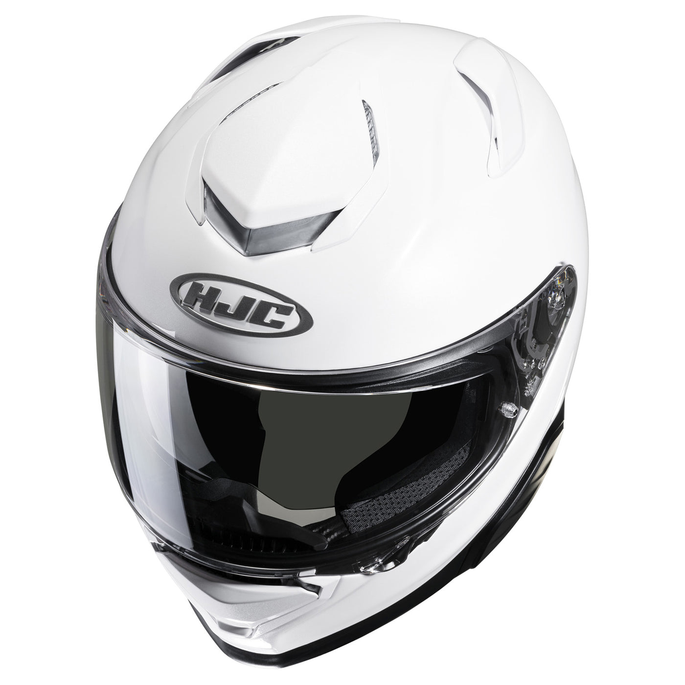 HJC RPHA 71 Solid Helmet White - Top Left Side View