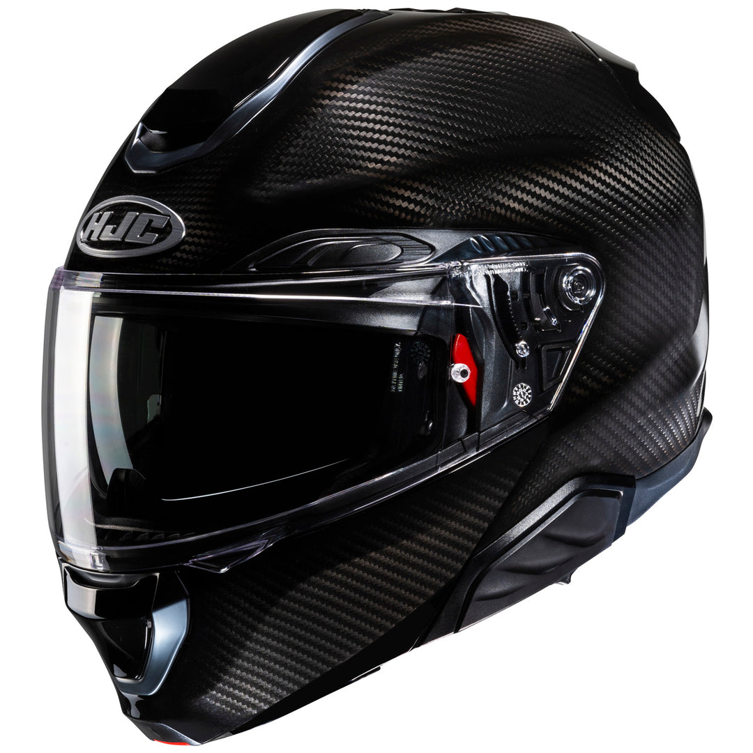 HJC RPHA 91 Carbon Helmet Black - Front Side View