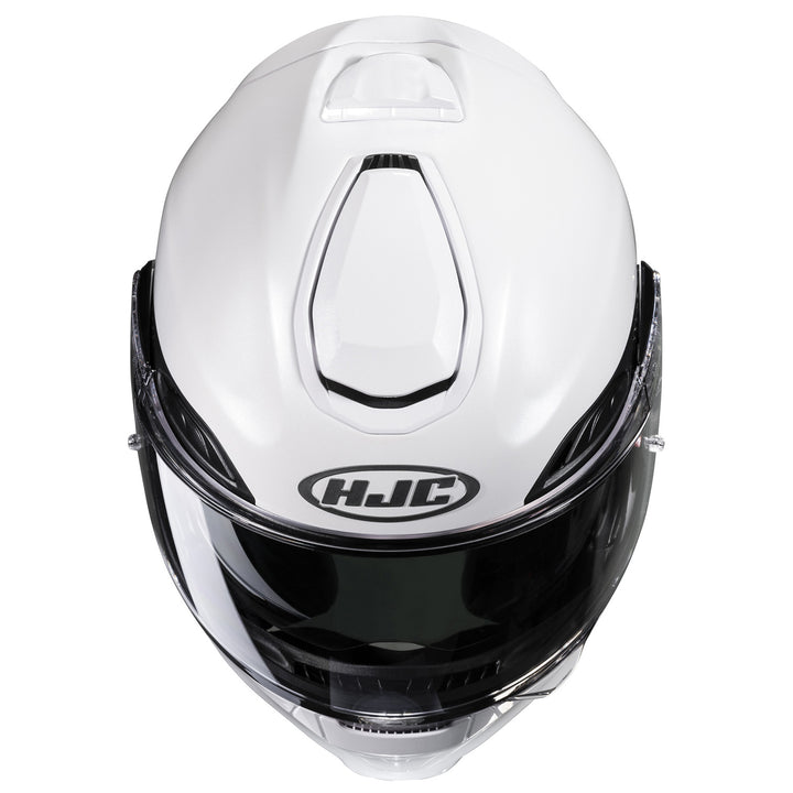 HJC RPHA 91 Solid Helmet White - Top Front View