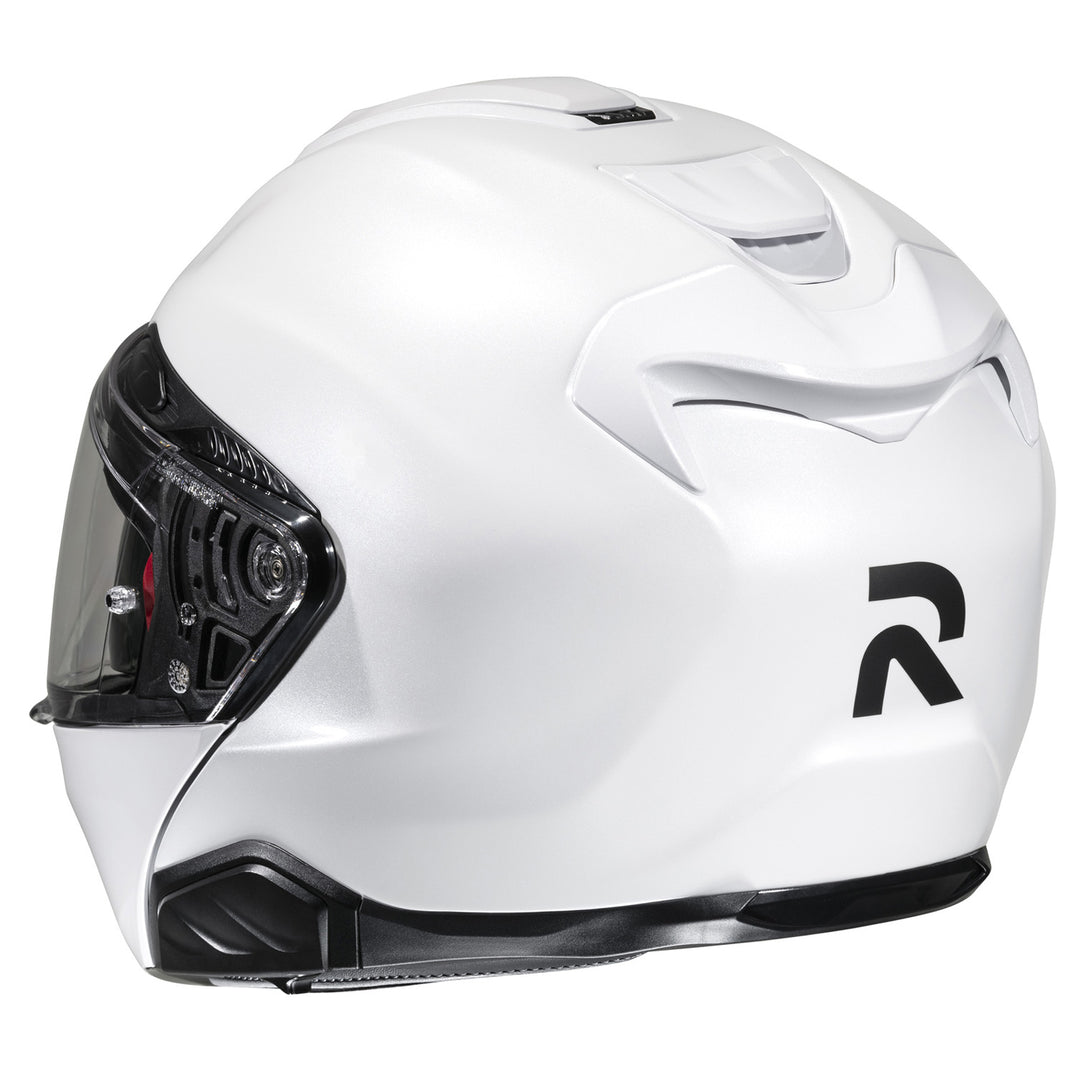 HJC RPHA 91 Solid Helmet White - Rear Left Side View