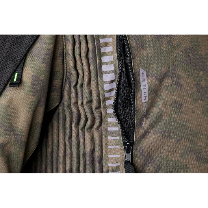 RST Pro Series Ranger CE Jacket Digi Green - Close-Up of Open Rear Side Vent