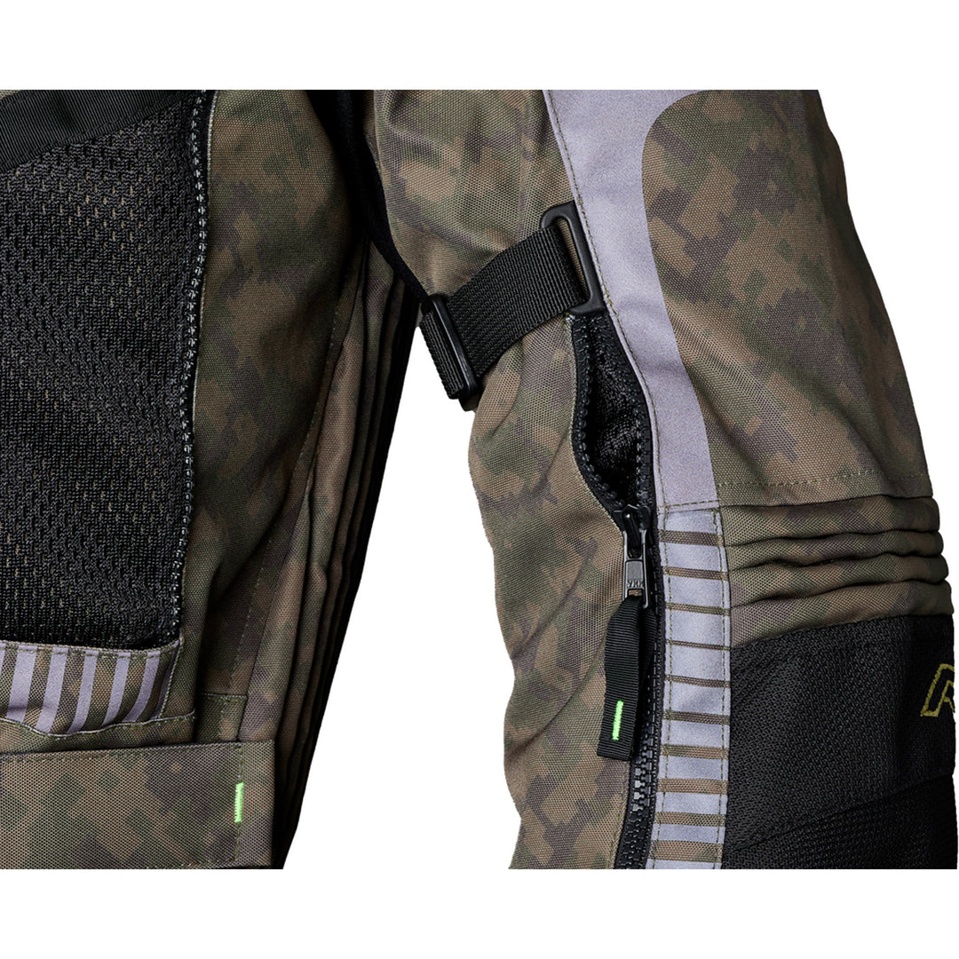 RST Pro Series Ranger CE Jacket Digi Green - Close-Up of Open Vent on Arm