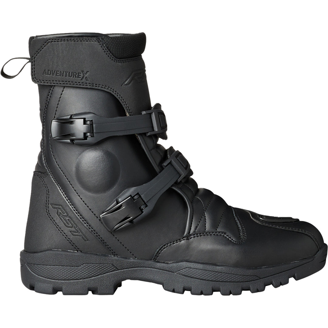 RST Adventure-X Mid CE Waterproof Boots Black - Outer Side View