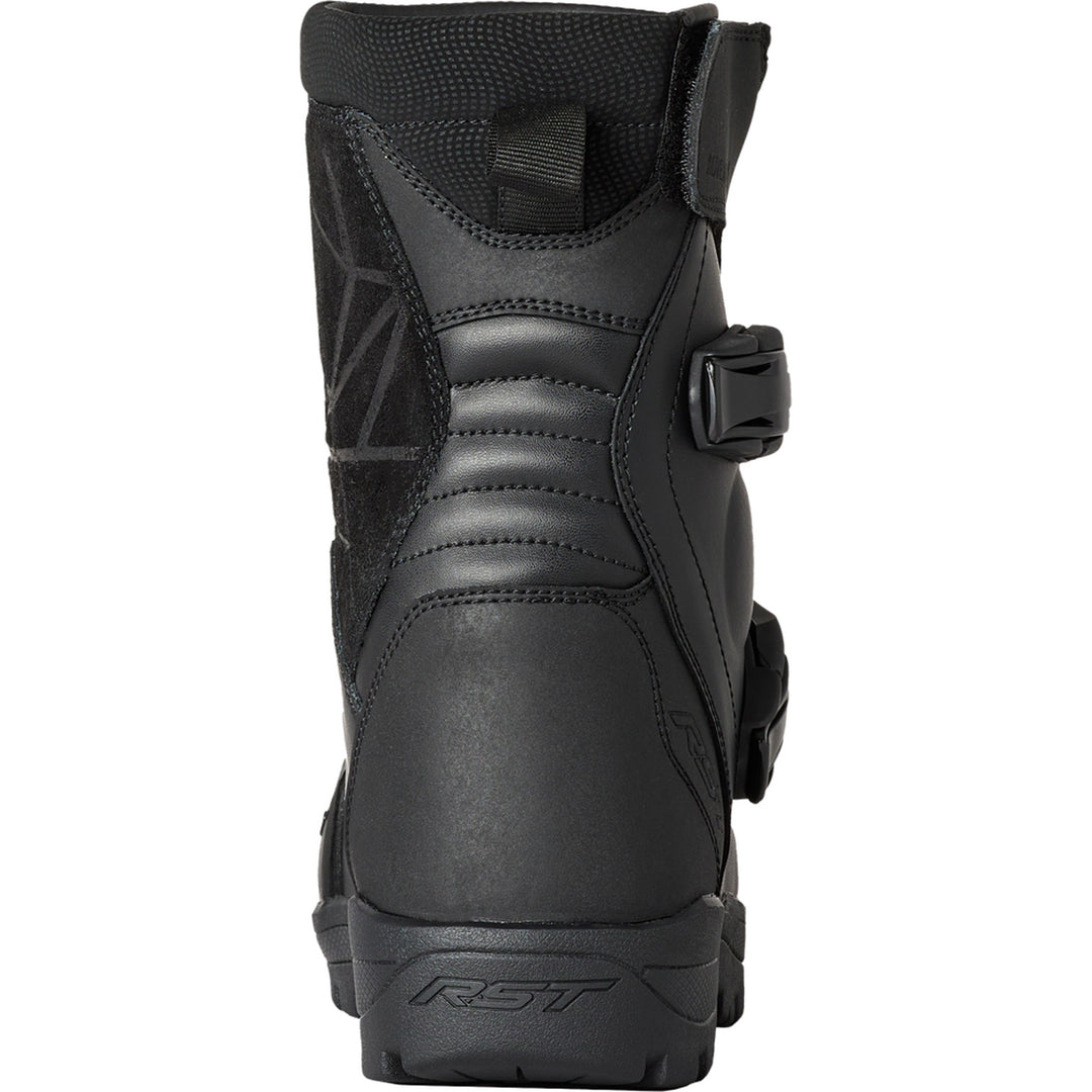 RST Adventure-X Mid CE Waterproof Boots Black - Rear View