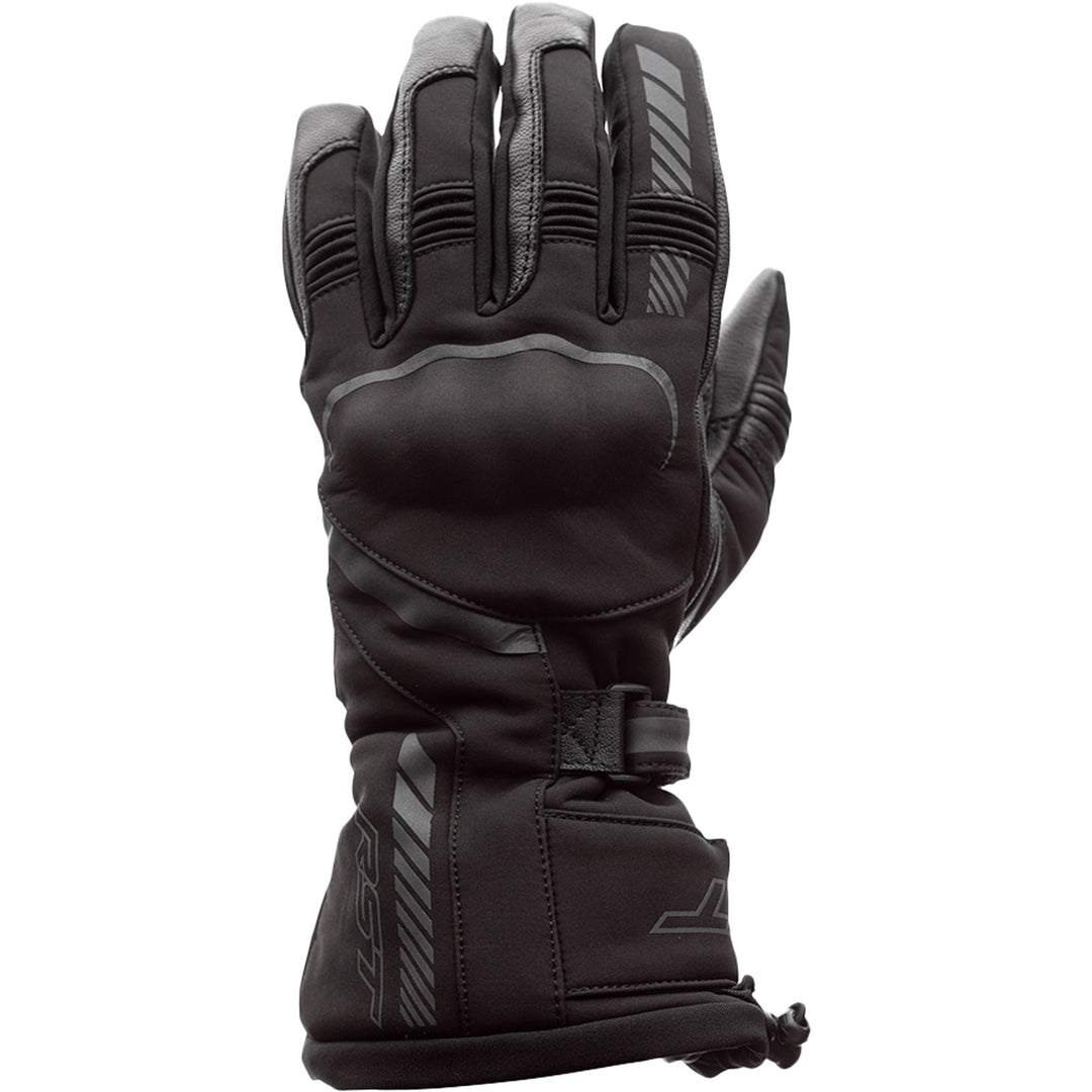 RST Atlas CE Waterproof Gloves Black - Back of Hand View