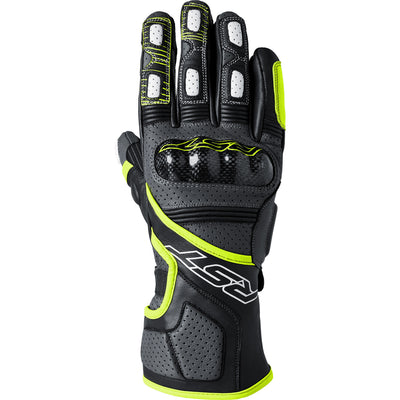 RST Fulcrum CE Gloves Grey/Flo Yellow/Black - Back of Hand View