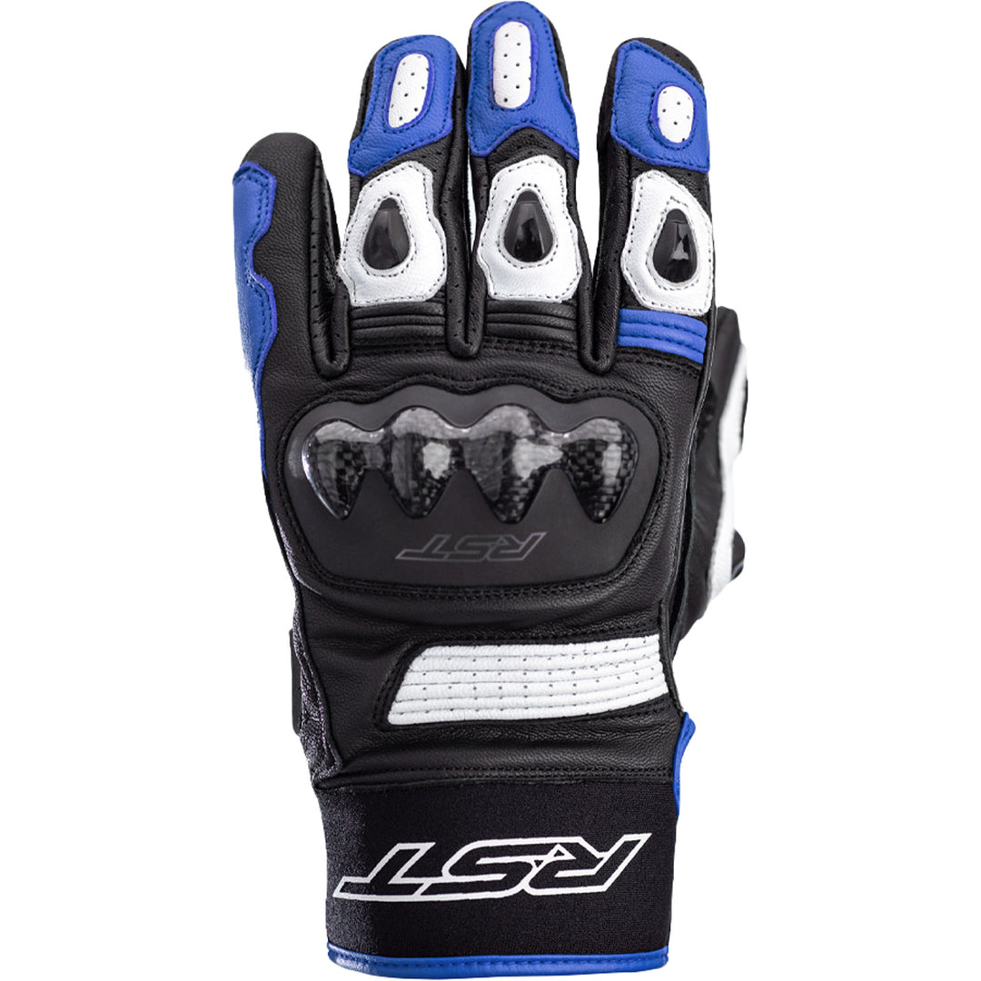 RST Freestyle 2 CE Gloves Black/Blue/White - Back of Hand View