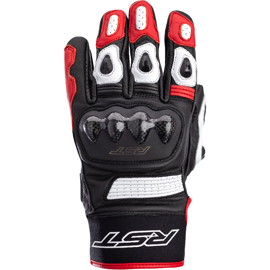 RST Freestyle 2 CE Gloves Black/Red/White - Back of Hand View