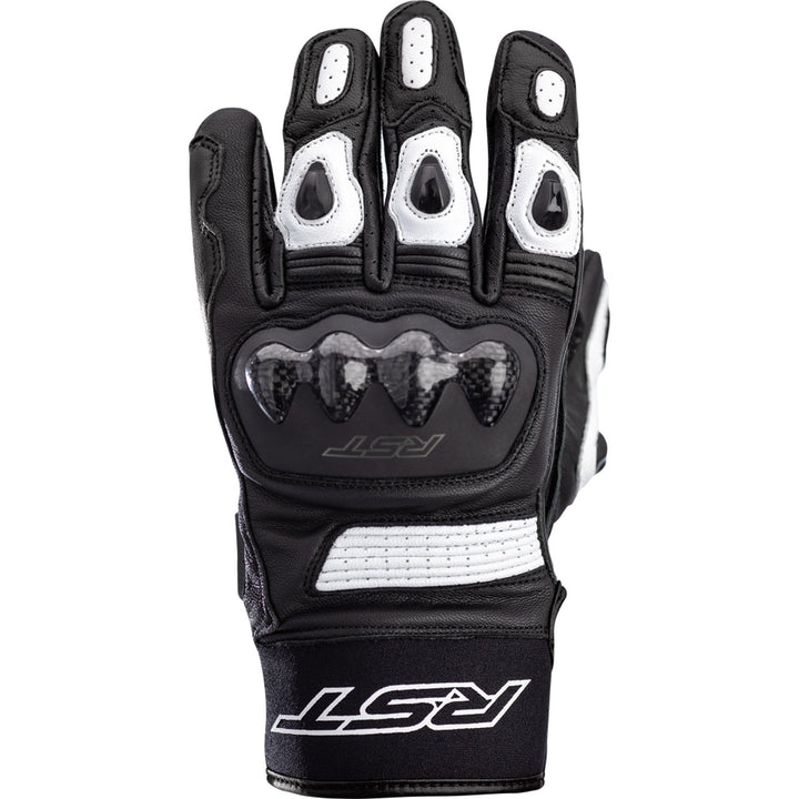 RST Freestyle 2 CE Gloves Black/White/White - Back of Hand View