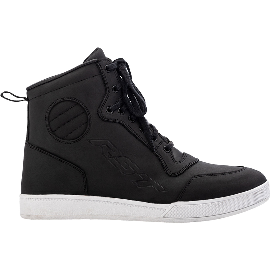 RST HiTop Moto CE Waterproof Sneakers Black - Outer Side View