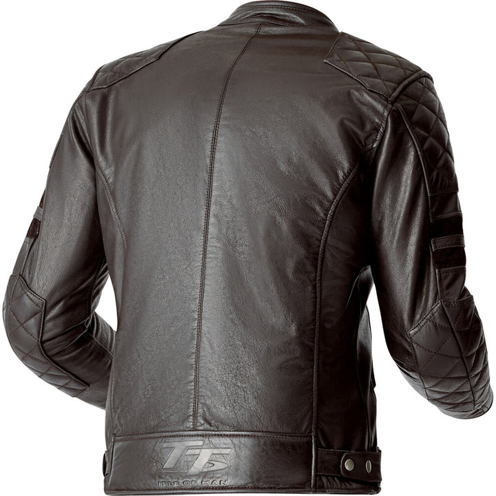 RST Hillberry D3O Leather Jacket Brown - Rear View