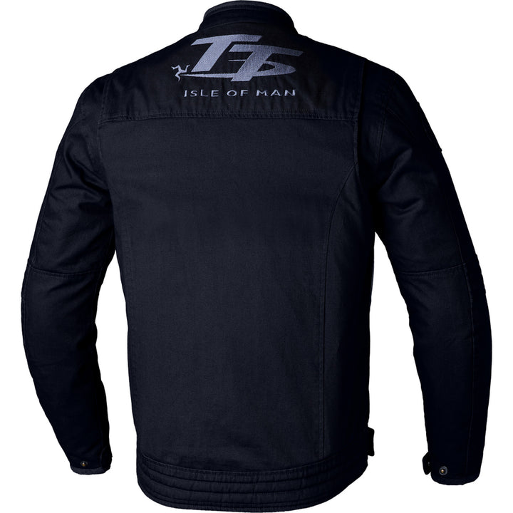 RST Isle of Man TT Crosby 2 CE Jacket Black - Rear View