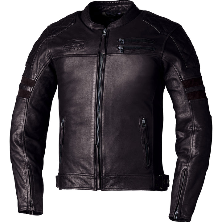 RST Isle of Man TT Hillberry 2 CE Leather Jacket Brown - Front View