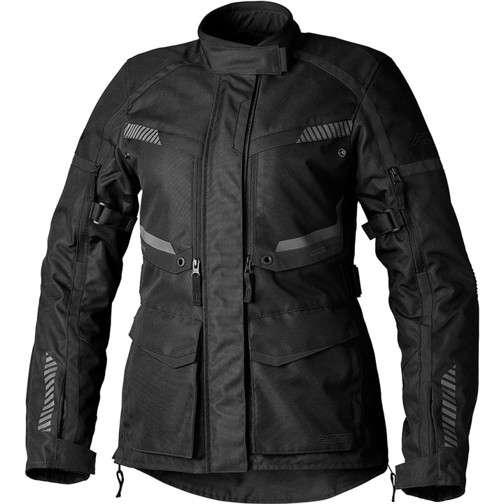 RST Ladies Maverick Evo CE Jacket Black - Front View