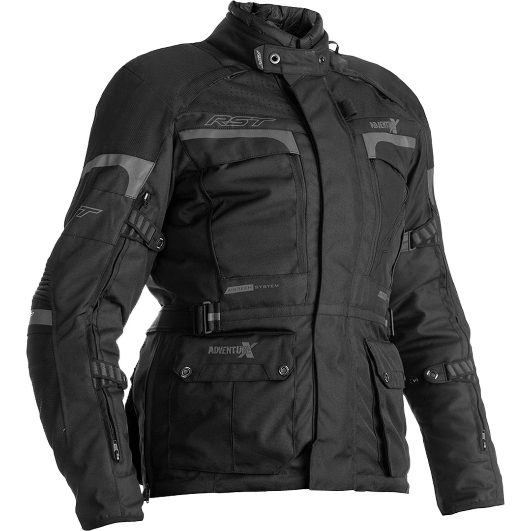 RST Ladies Pro Series Adventure-X CE Jacket Black - Front View