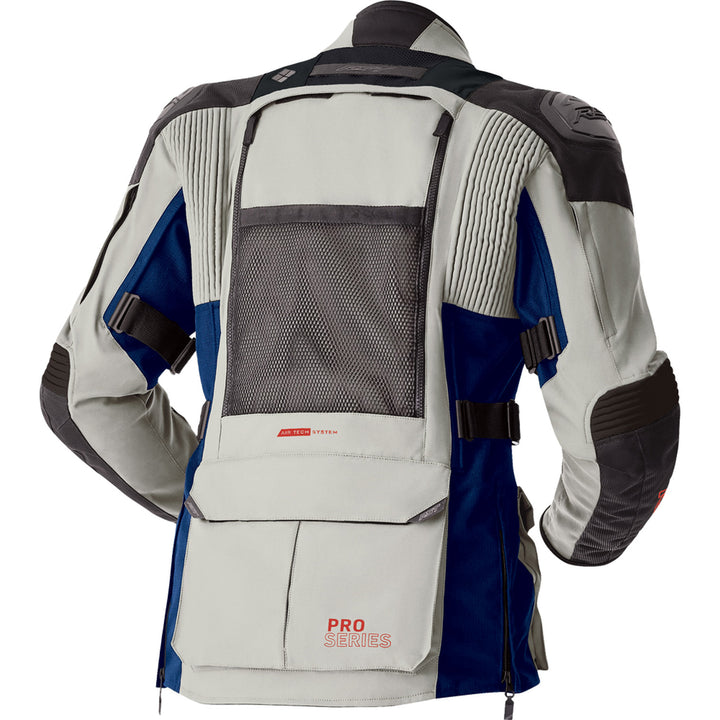 RST Ladies' Pro Series Adventure D3O Jacket Silver/Blue - Rear View