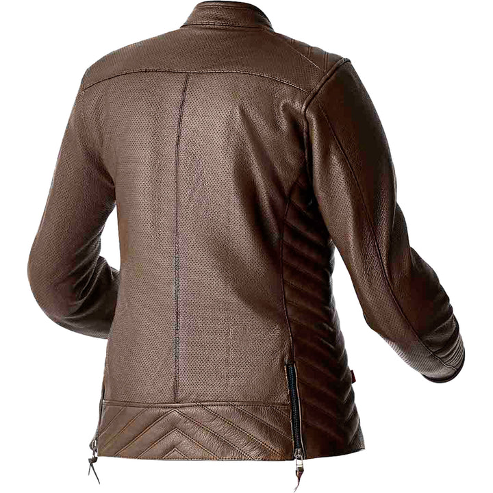 RST Ladies' Roadster Air D3O Leather Jacket Brown - Rear View