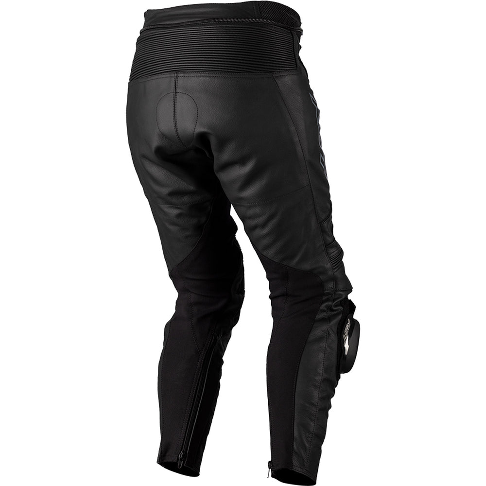RST Ladies S1 CE Leather Pants Black/Black - Rear View