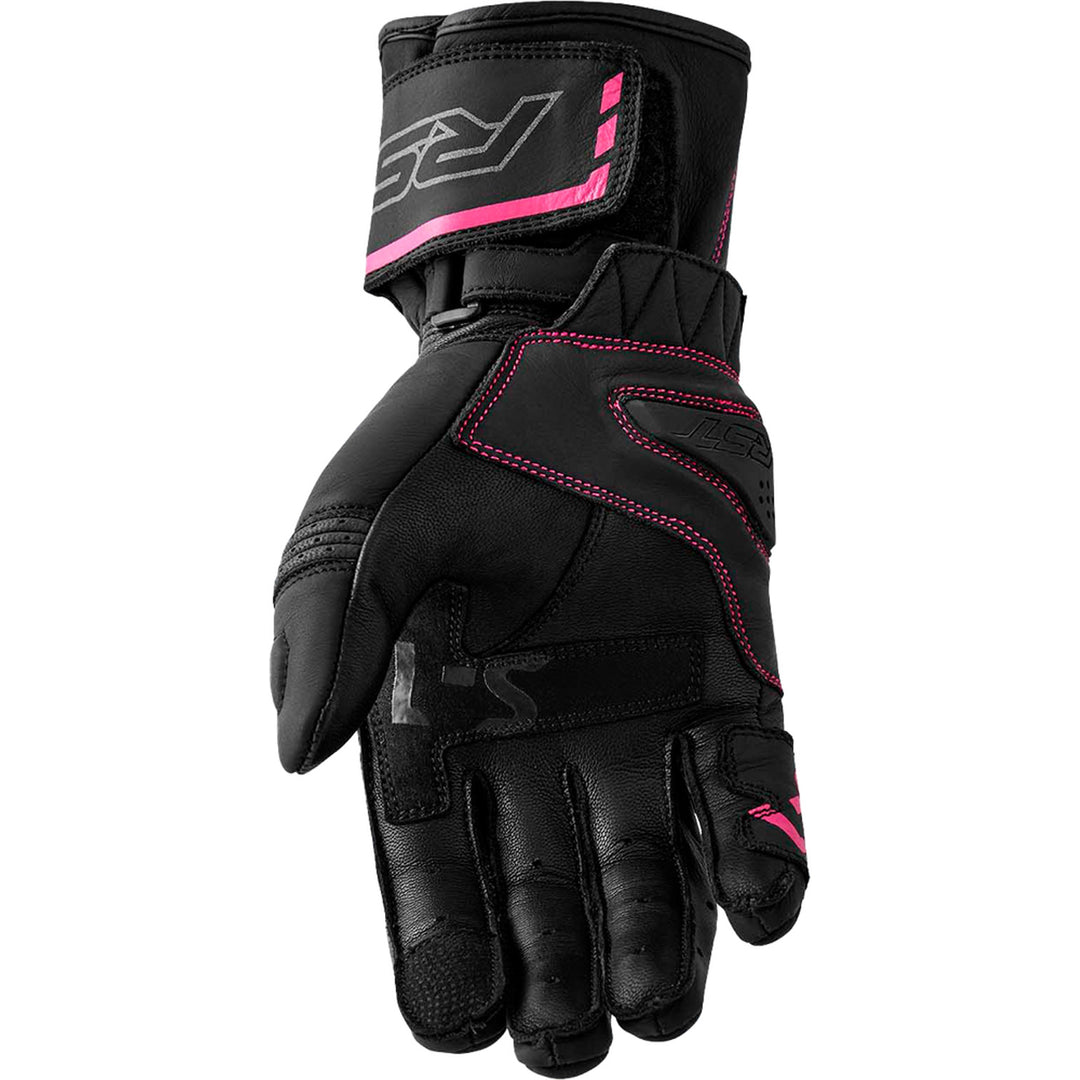 RST Ladies' S1 Gloves Black/Pink - Palm View