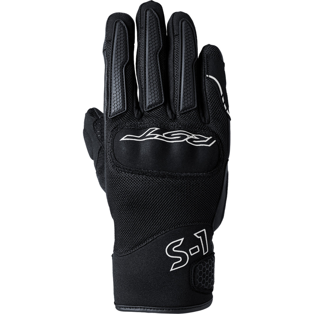 RST Ladies S1 Mesh CE Gloves Black/White - Back of Hand View