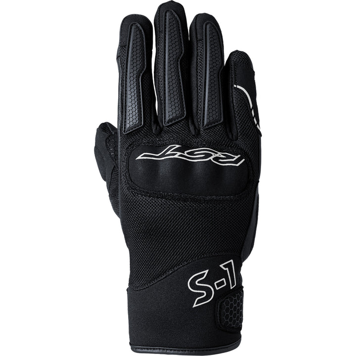 RST Ladies S1 Mesh CE Gloves Black/White - Back of Hand View