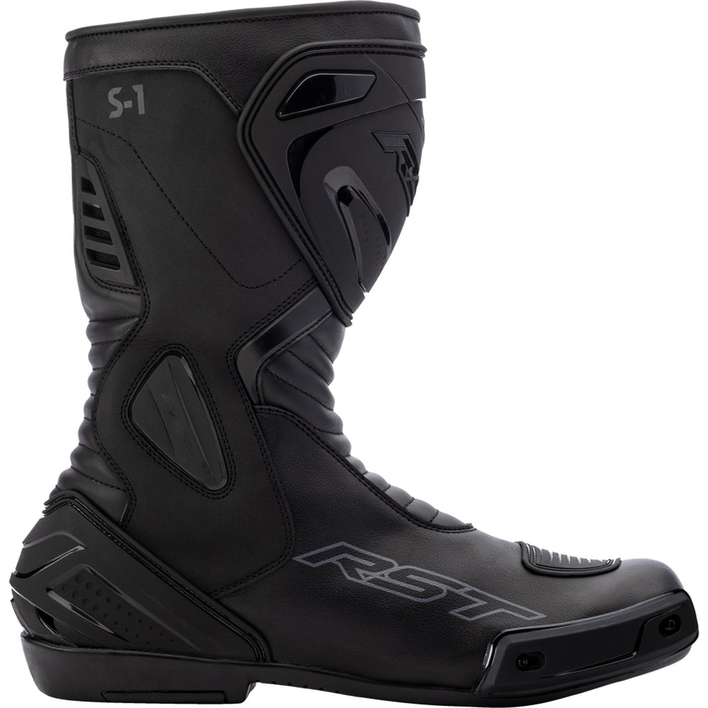 RST Ladies S1 CE Waterproof Boots Black - Outer Side View