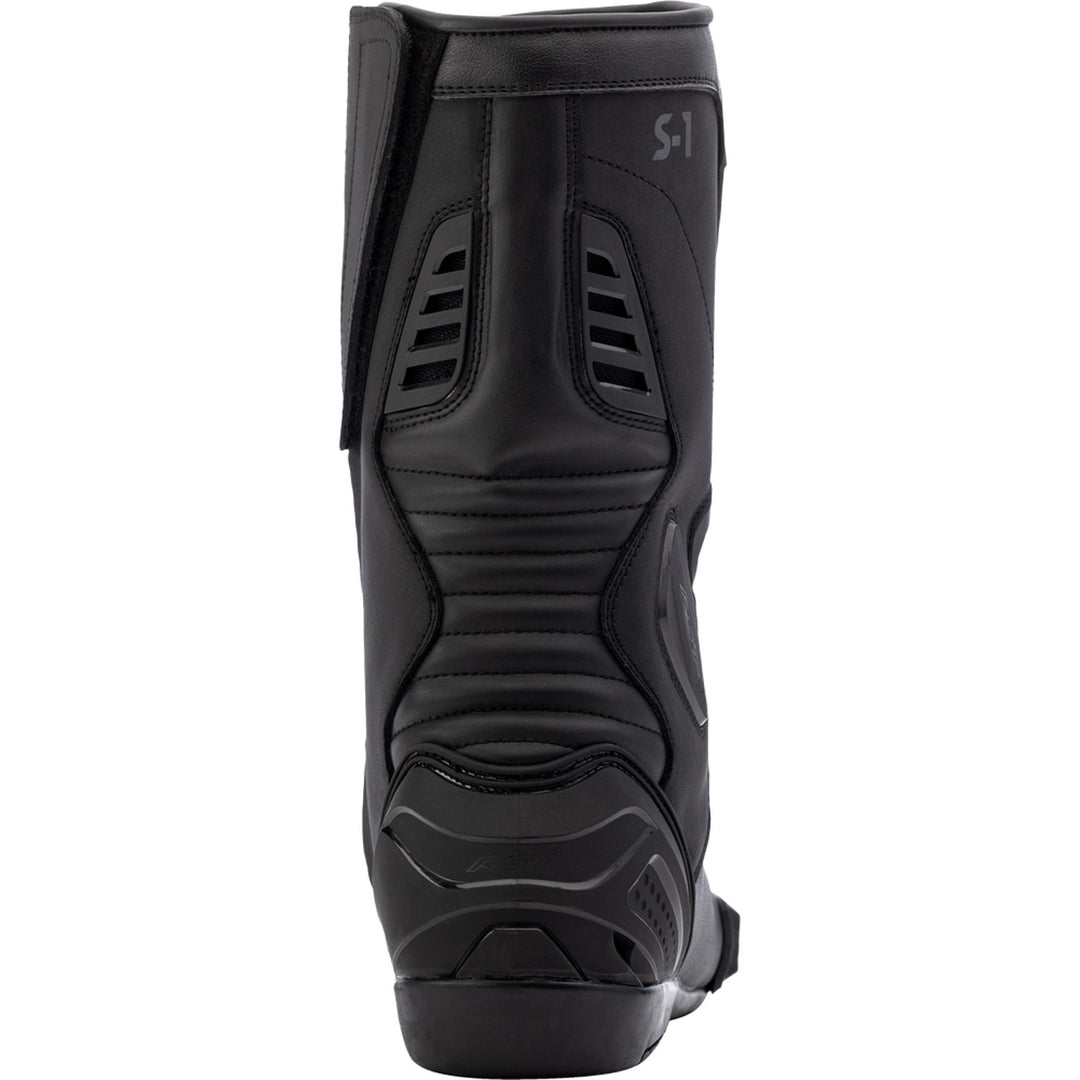 RST Ladies S1 CE Waterproof Boots Black - Rear View