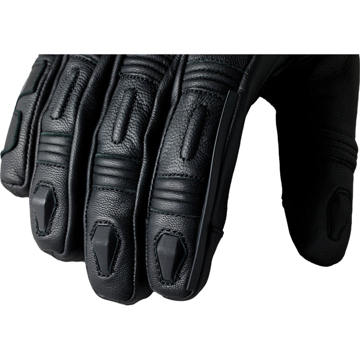 RST Ladies S1 CE Waterproof Gloves Black/Black - Close-Up of Back of Finger Details