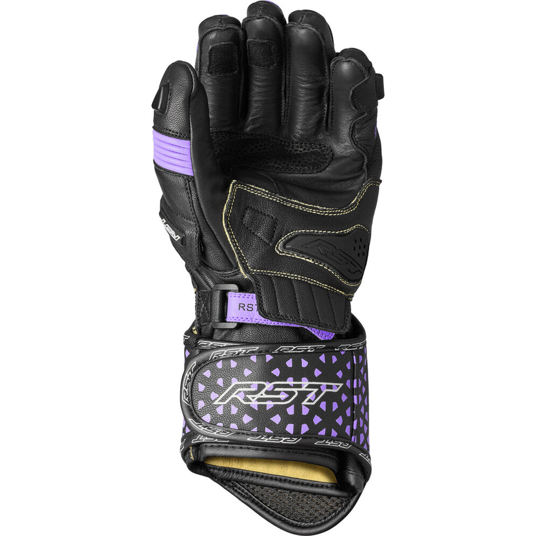 RST Ladies' TracTech Evo 4 Gloves Black/Fushia/Grey - Palm View