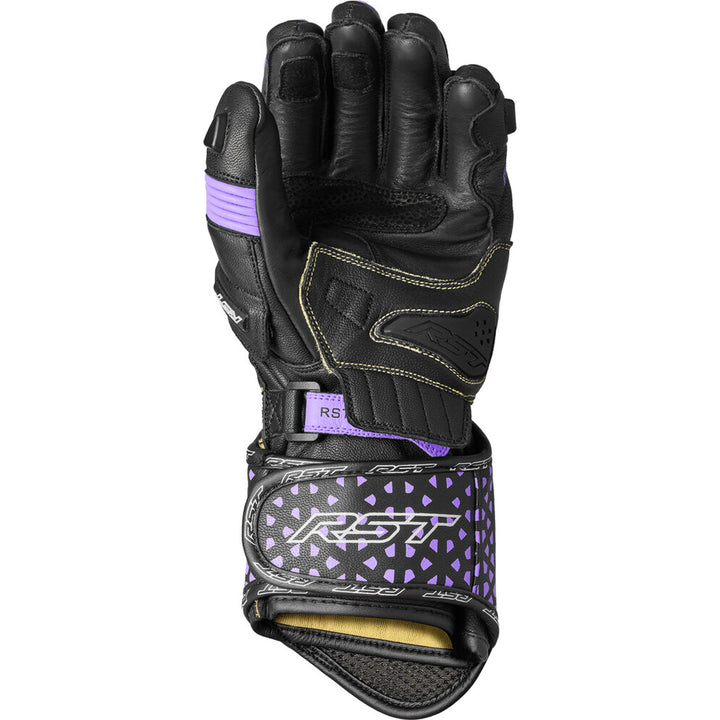 RST Ladies' TracTech Evo 4 Gloves Black/Fushia/Grey - Palm View