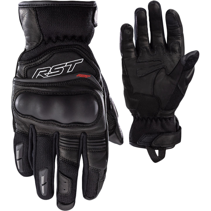RST Ladies' Urban Air 3 CE Mesh Gloves Black - Back of Hand and Palm Views of Pair