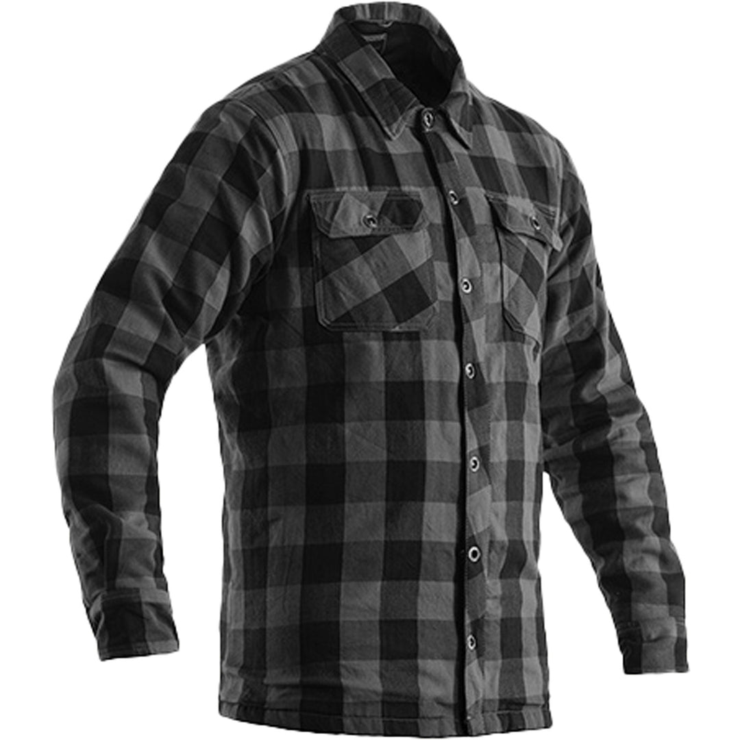 RST Lumberjack Checkered Riding Shirt Grey - Front View