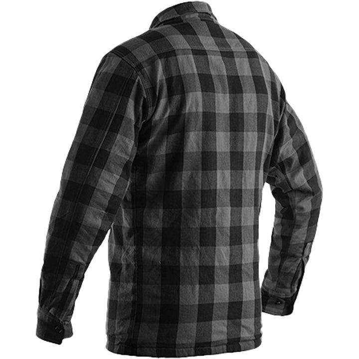 RST Lumberjack Checkered Riding Shirt Grey - Rear View