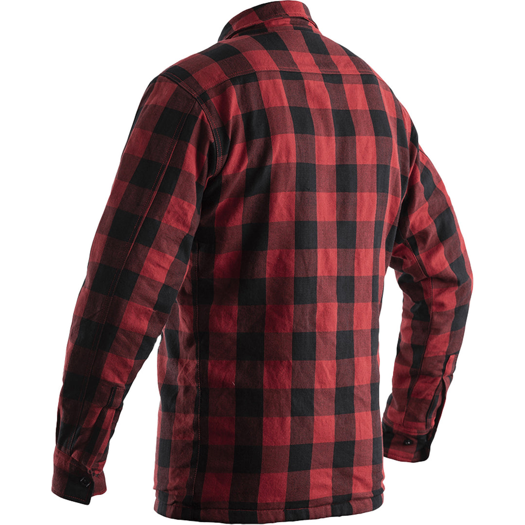 RST Lumberjack Checkered Riding Shirt Red - Rear View