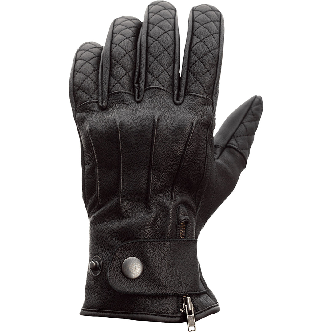 RST Matlock CE Gloves Black - Back of Hand View