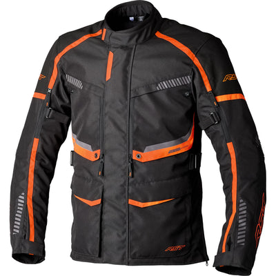 RST Maverick Evo Jacket Black/Orange - Front View