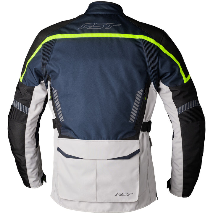 RST Maverick Evo Jacket Navy/Silver - Rear View