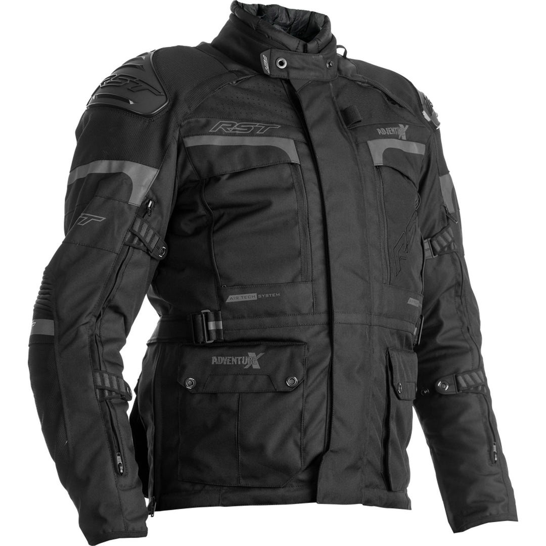 RST Pro Series Adventure-X CE Jacket Black/Black - Front View