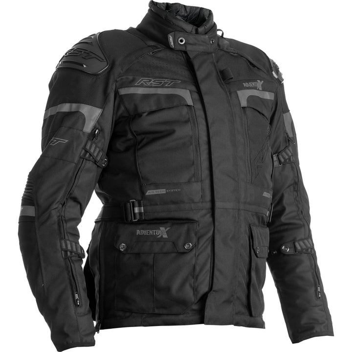 RST Pro Series Adventure-X CE Jacket Black/Black - Front View