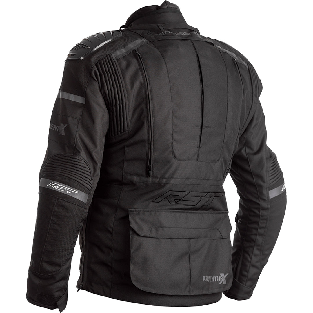 RST Pro Series Adventure-X CE Jacket Black/Black - Rear View