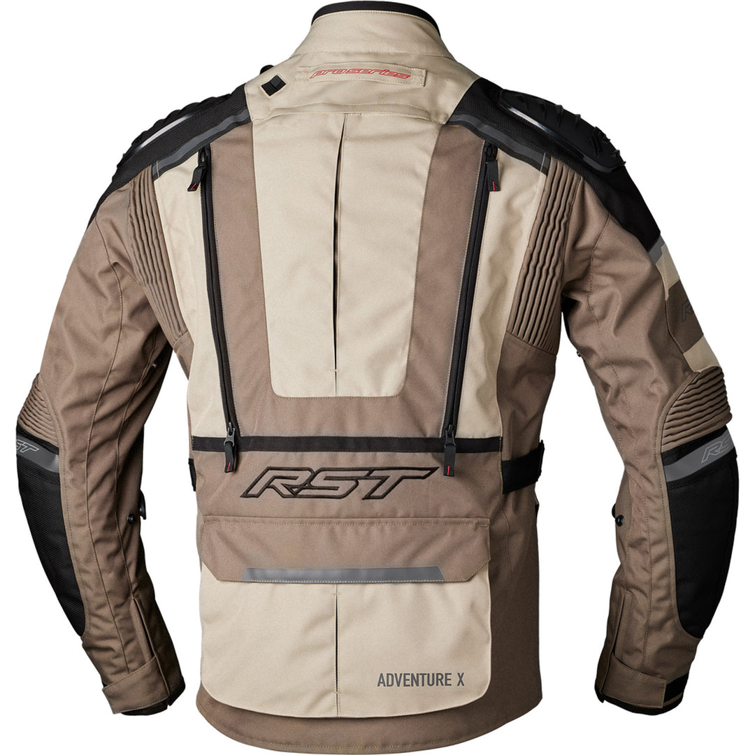 RST Pro Series Adventure-X CE Jacket Sand/Brown - Rear View